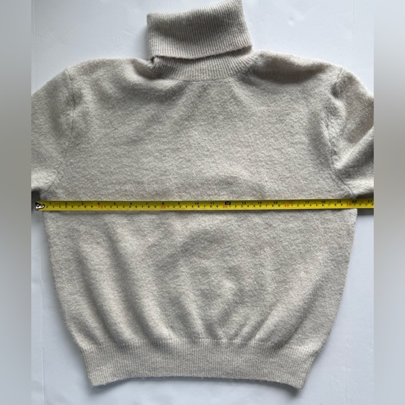 H&M Turtleneck Sweater Soft-Knit Loose-Fit Light Gray Melange Size S - Picture 8 of 10